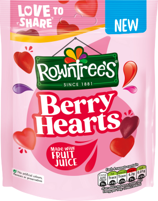 Rowntree's Berry Hearts Bag - 115g