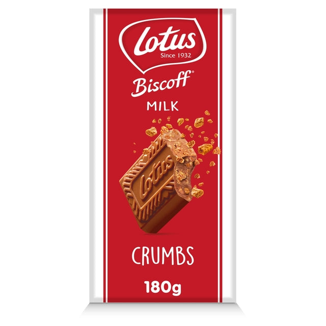 Lotus Biscoff Milk Chocolate with Biscoff Crumbs Bar - 180g