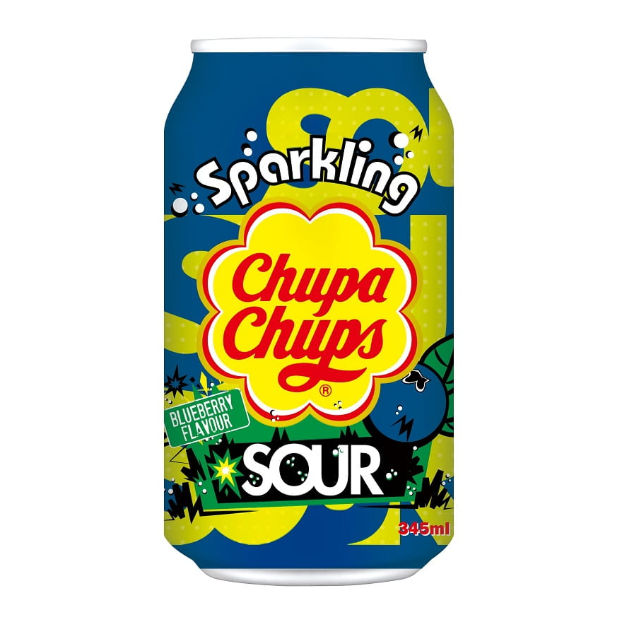 Chupa Chups Sparkling Sour Blueberry - 250ml