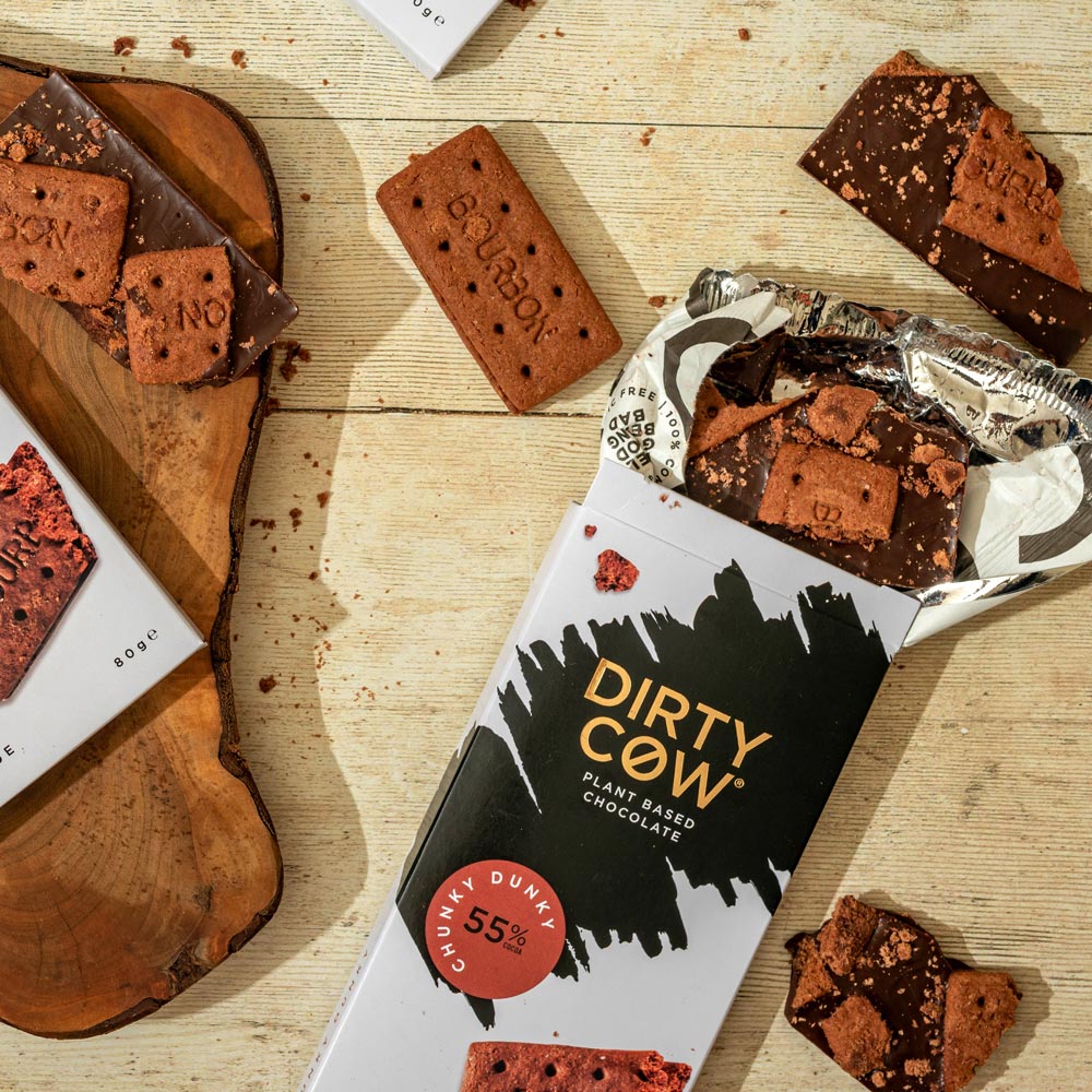 Dirty Cow Chunky Dunky Plant Based Chocolate Bar - 80g