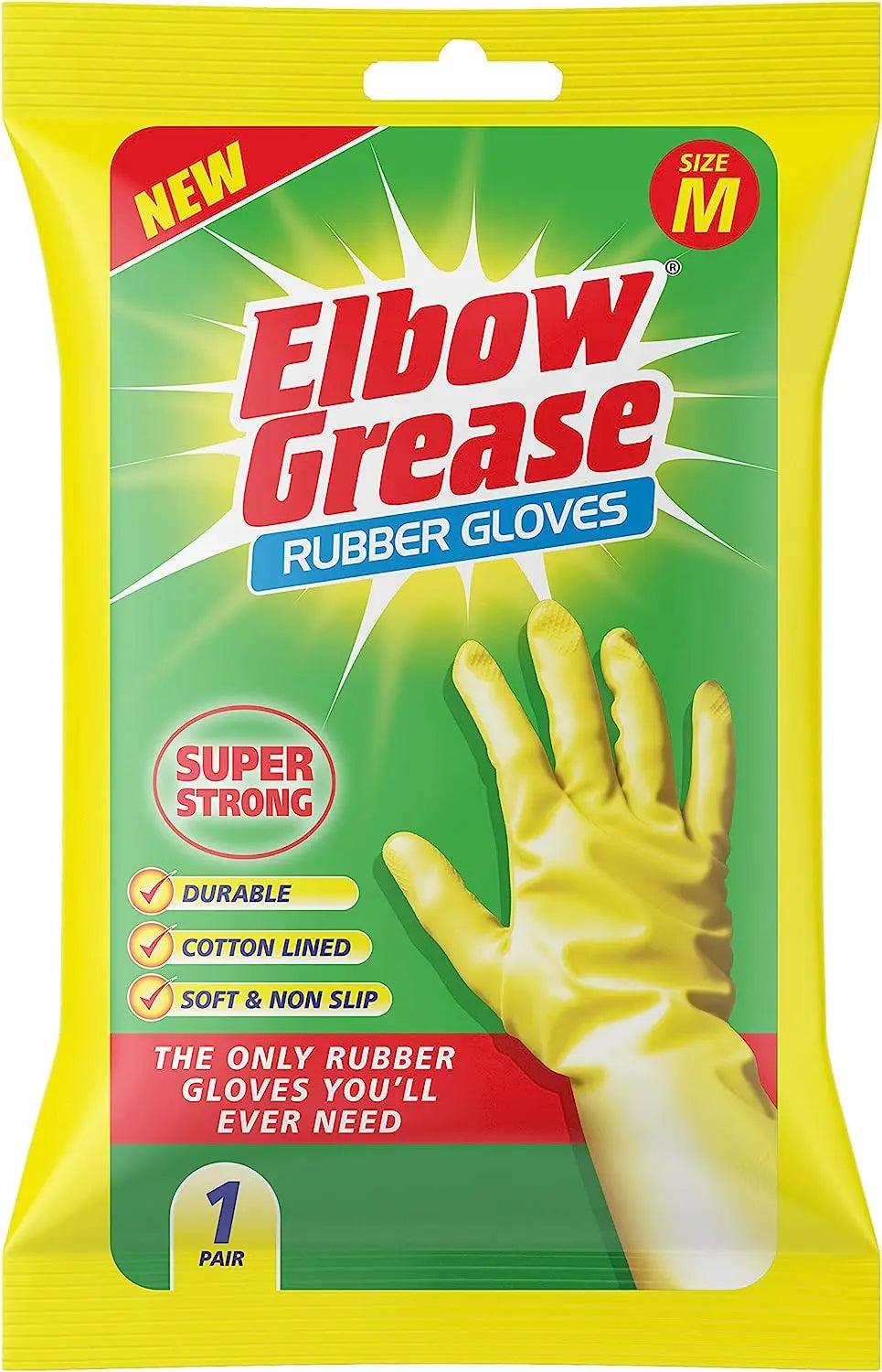 Elbow Grease Super Strong Rubber Glove - Medium - Greens Essentials