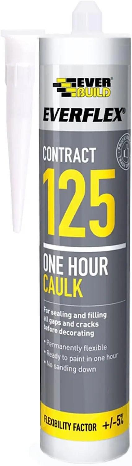 Everbuild 125 One Hour Caulk White - 310ml - Greens Essentials