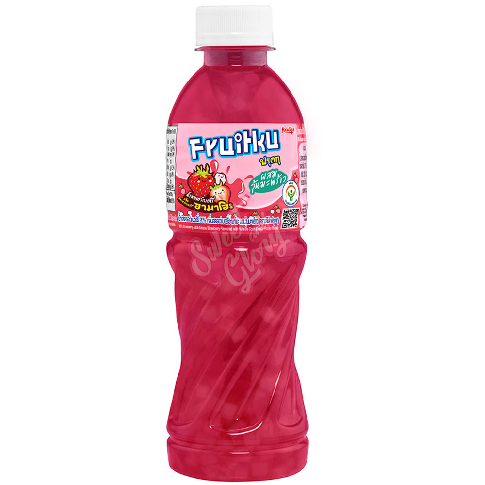 Fruitku Strawberry with Nata de Coco (Thailand) - 350ml