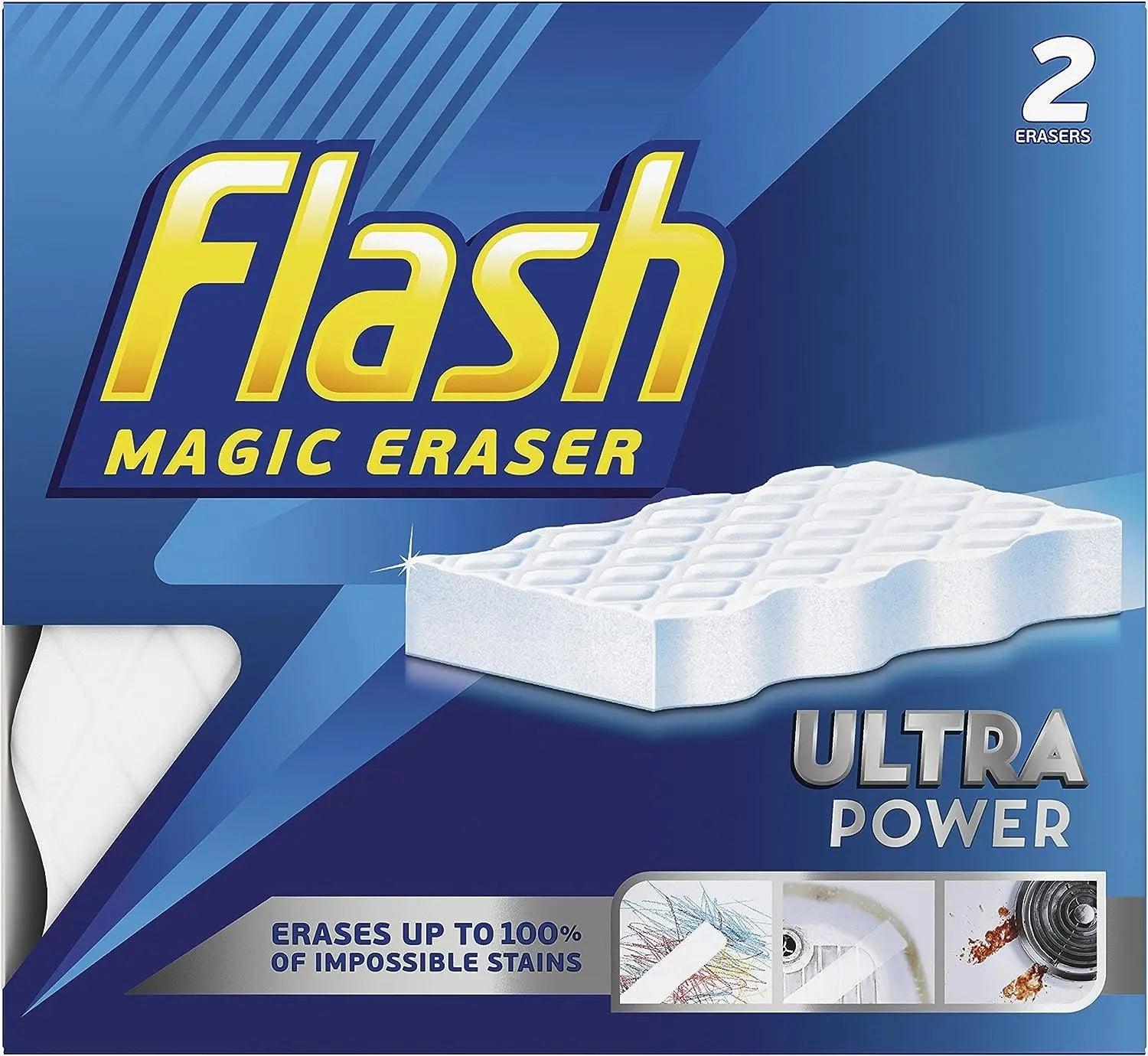 Flash Ultra Power Magic Eraser - Pack of 2 - Greens Essentials
