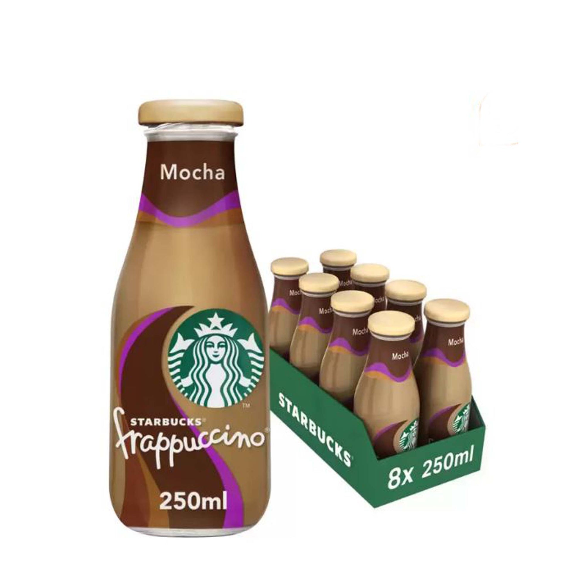 Starbucks Mocha Frappuccino Coffee Drink - 250ml - Case of 8