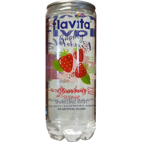 Flavita Bubbly Strawberry Can - 350ml