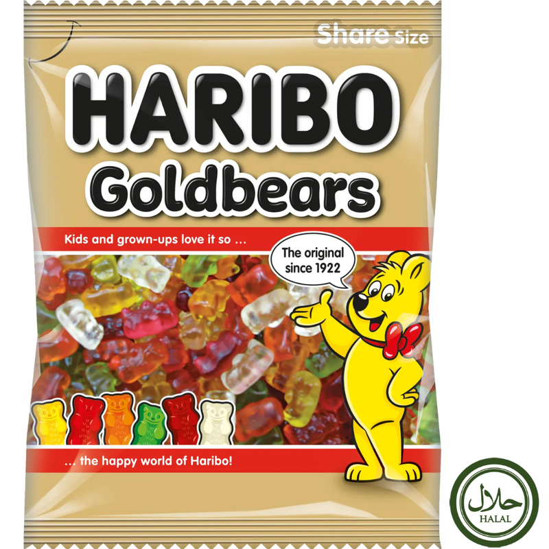 Haribo Halal Gold Bears - 80g