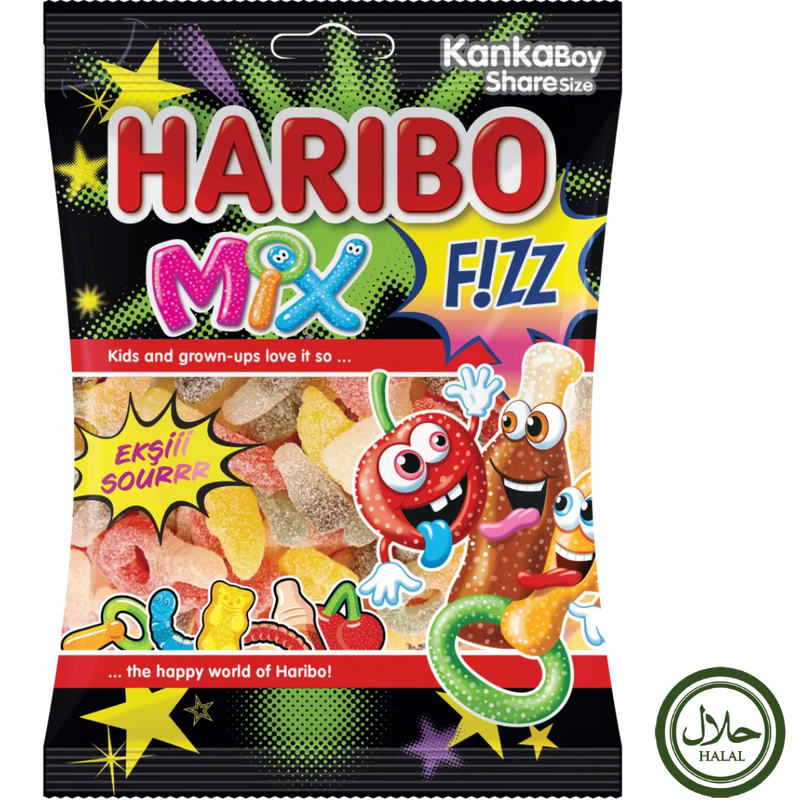 Haribo Halal Fizzy Mix - 70g