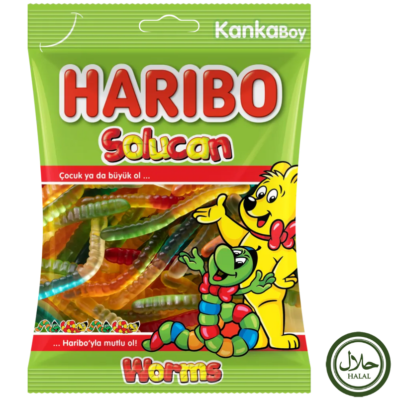 Haribo Halal Worm - 80g