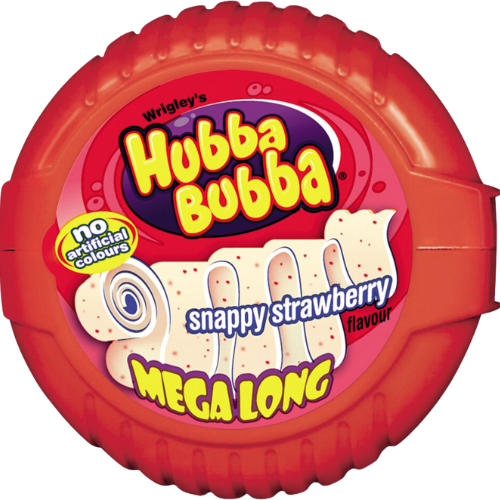 Hubba Bubba Mega Snappy Stawberry - 56g