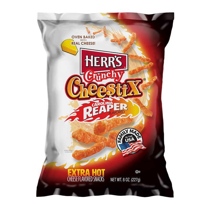 Herr's Carolina Reaper Crunchy Cheestix - 227g