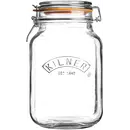 Kilner Transparent Square Clip Top Jar 2 Litre