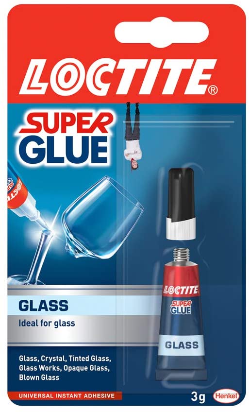 Loctite Glass Bond, Glass Glue, Super Glue for Glass - 3g