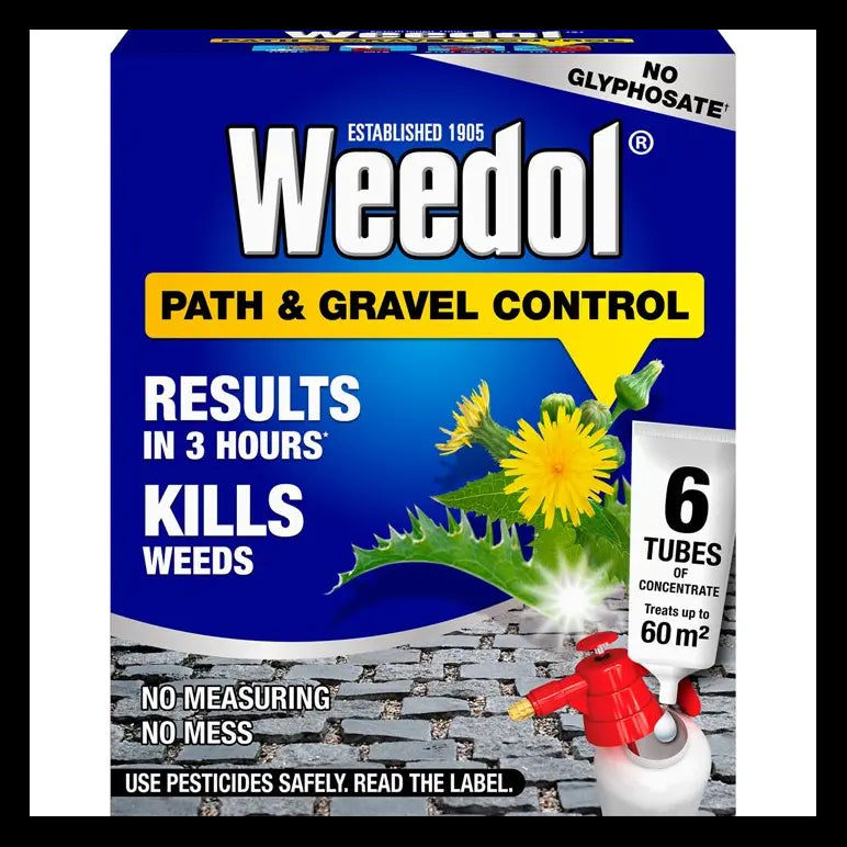 Weedol Path & Gravel Control Concentrate Weed Killer Tubes - 6 Pack