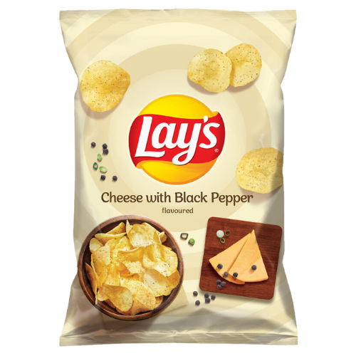Lays Cheese With Black Pepper - 130g