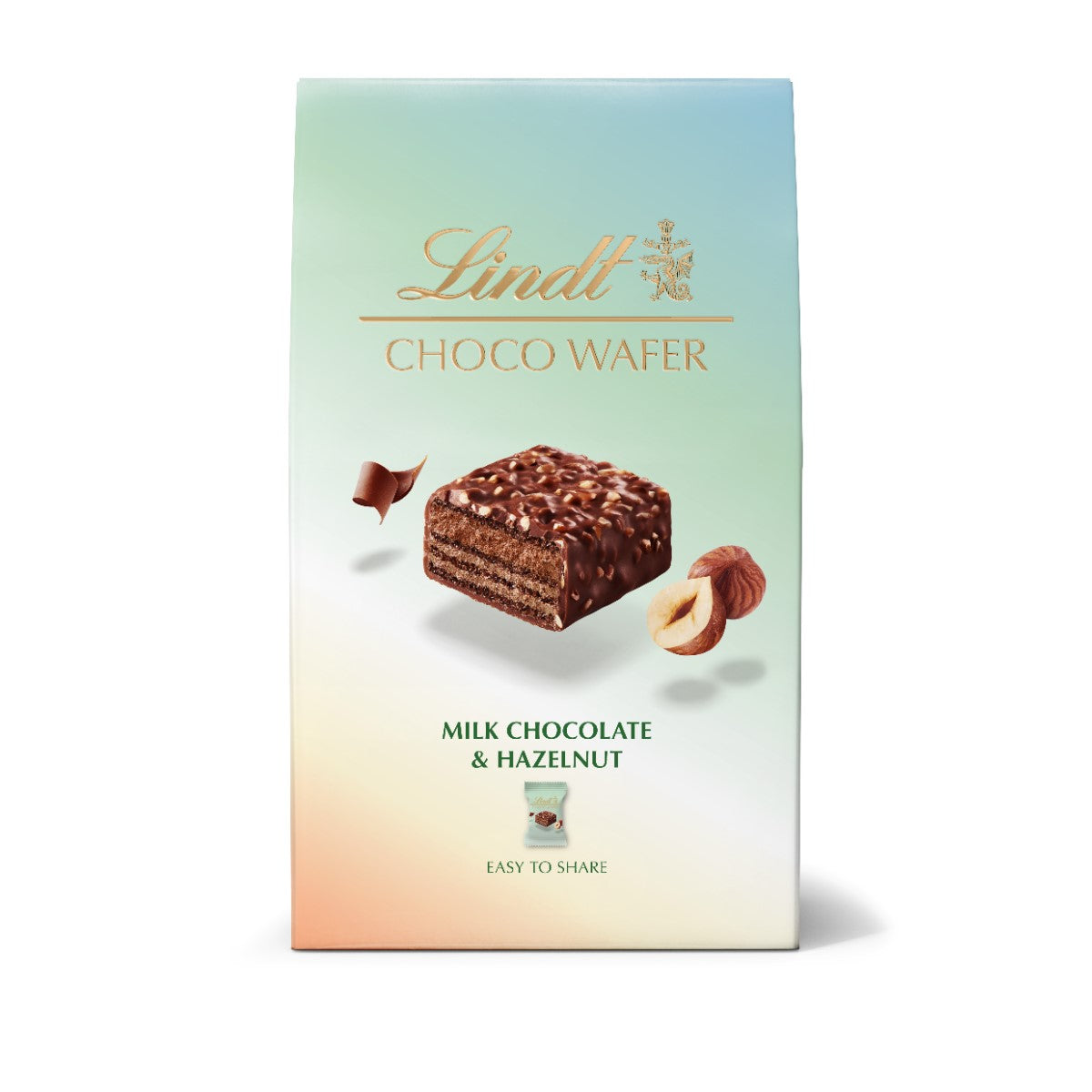 Lindt CHOCO WAFER Milk Chocolate & Hazelnut Sharing Box - 135g