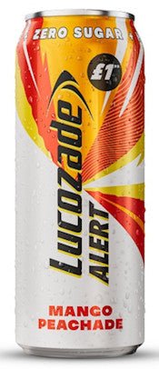 Lucozade Alert Mango Peachade Zero Sugar Energy Drink - 500ml