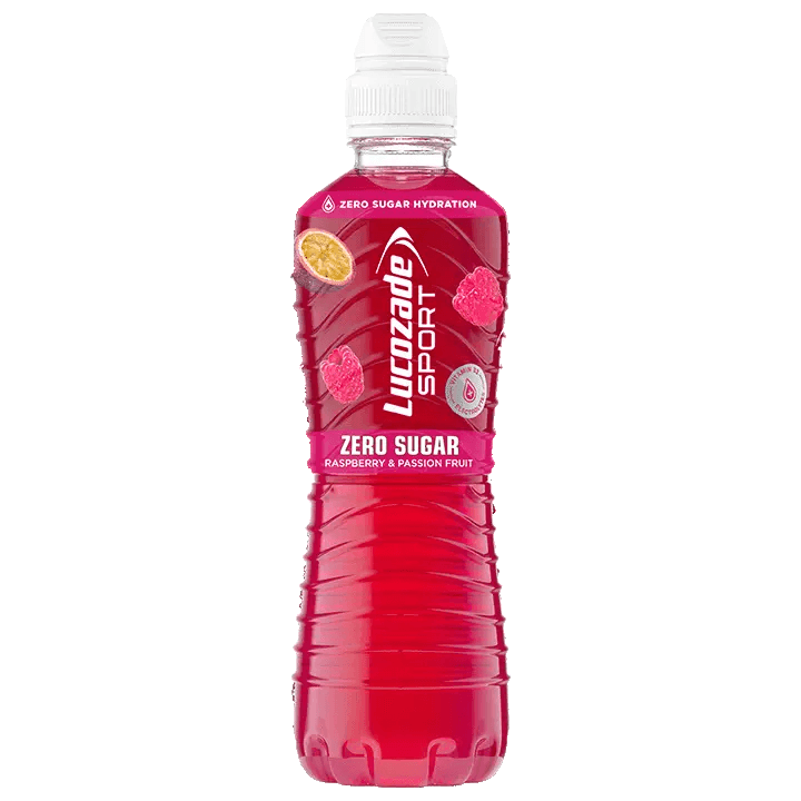 Lucozade Sport Zero Sugar Drink - Raspberry Passion Fruit - 500ml - Greens Essentials