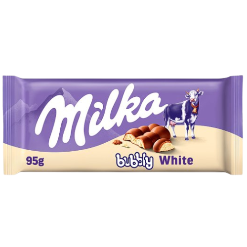 Milka Bubbly Milk White - 95g