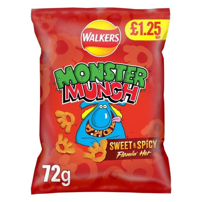 Walkers Monster Munch Sweet & Spicy - 72g