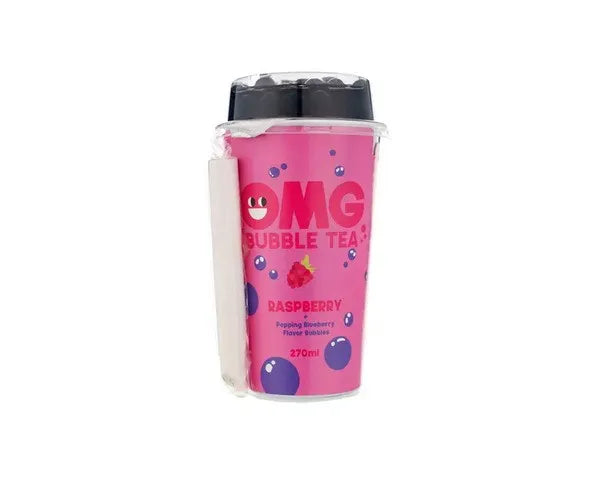 OMG Bubble Tea Raspberry Blueberry Cup - 270ml