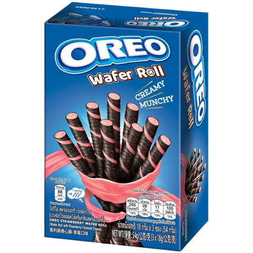 Oreo Wafer Roll Strawberry Flavour - 54g