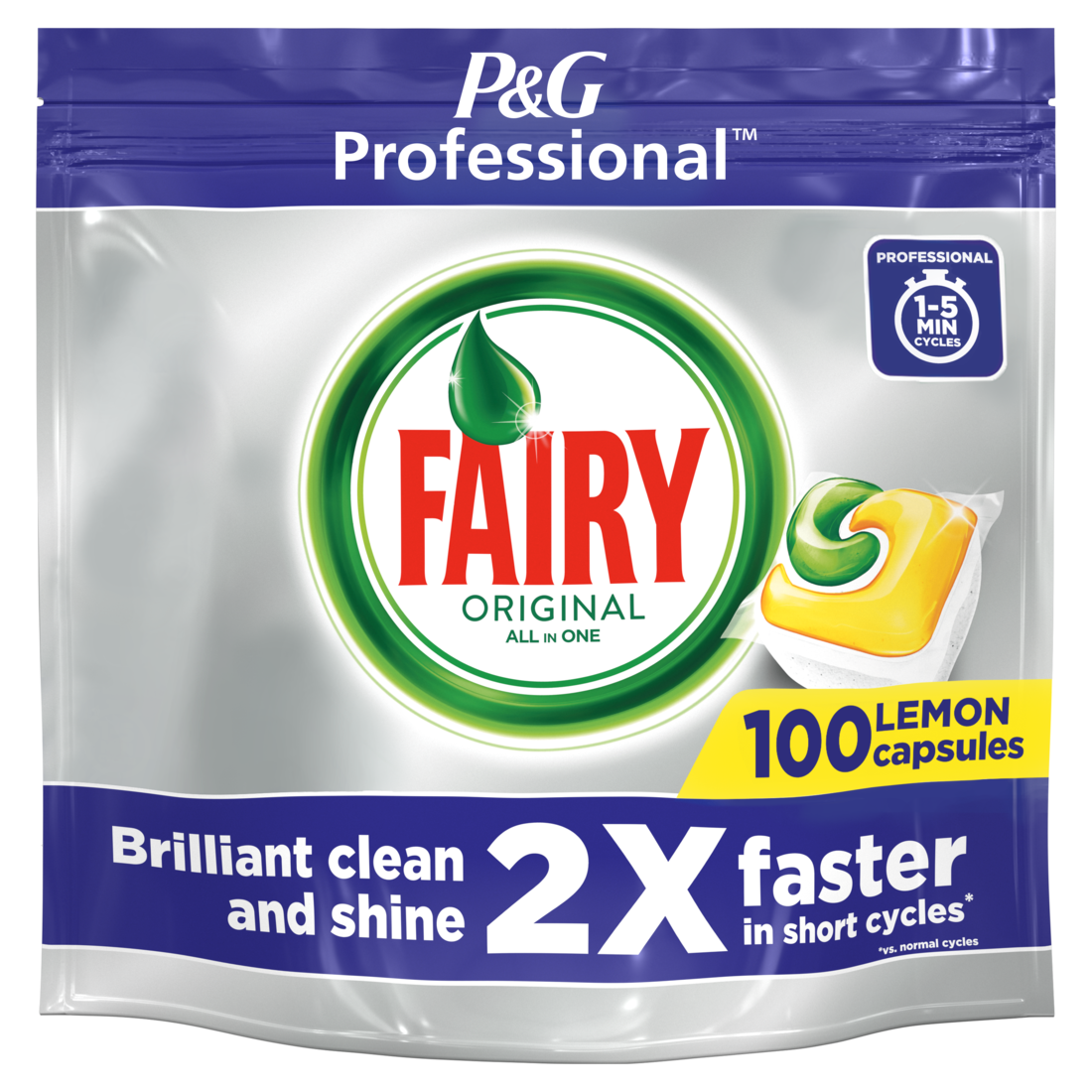 Fairy Original  All in One Dishwasher Tablets Lemon - 100 Capsules