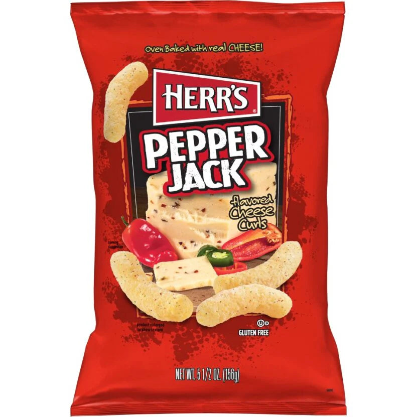 Herr's Pepper Jack Cheese Curls - 156g
