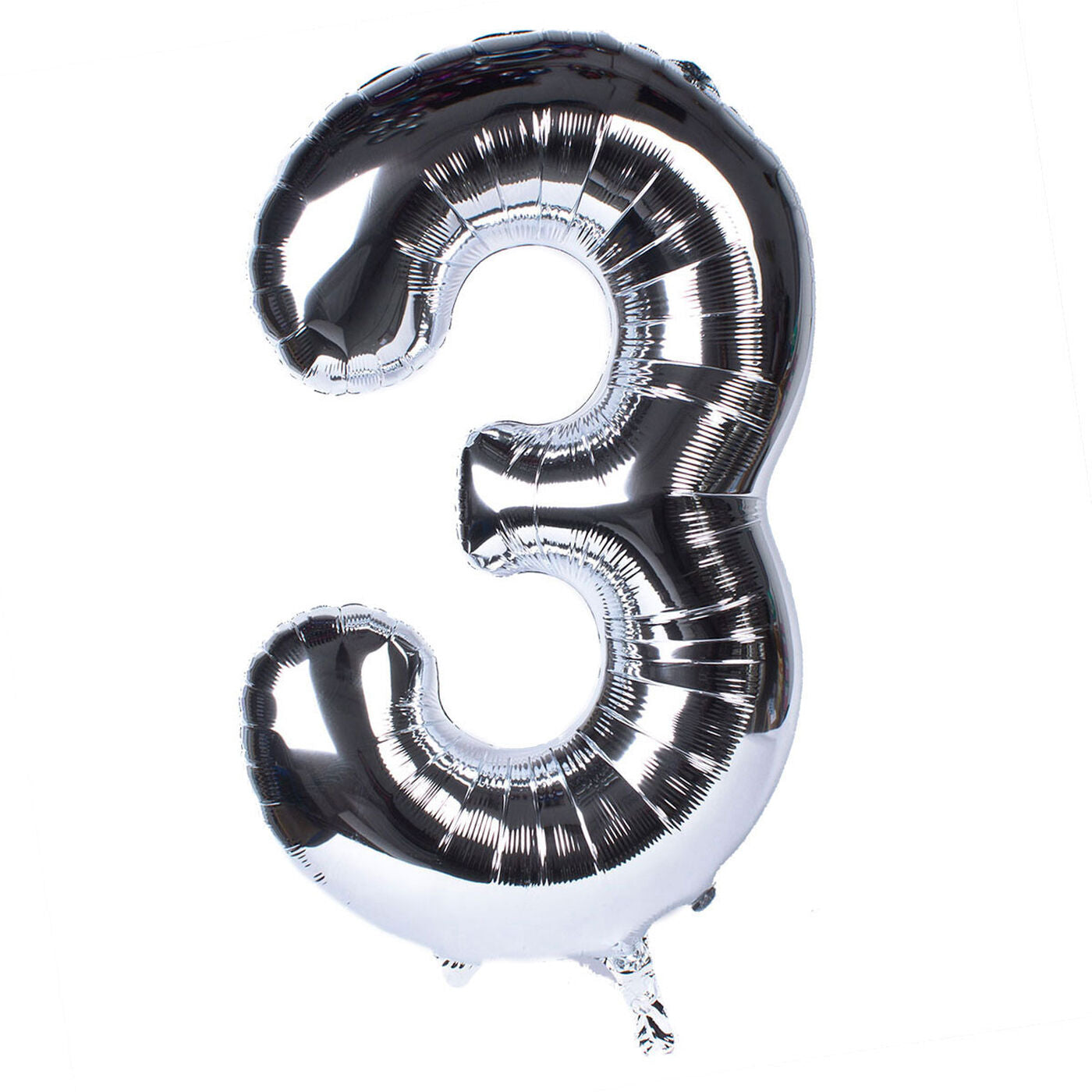 Silver Foil Balloon Number 3 - 25"/65cm