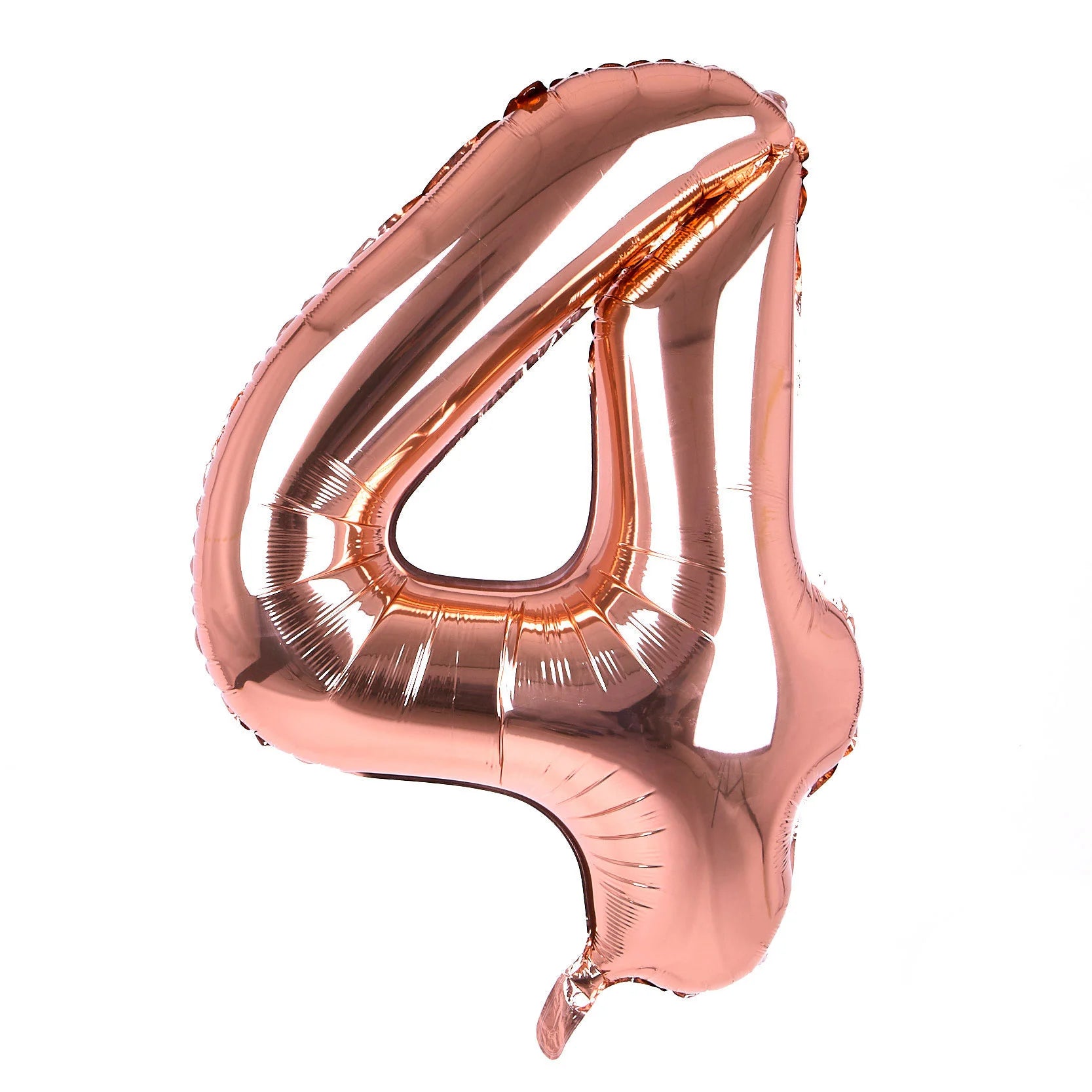 Rose Gold Foil Helium Balloon Number 4 - 34"/ 86.3cm