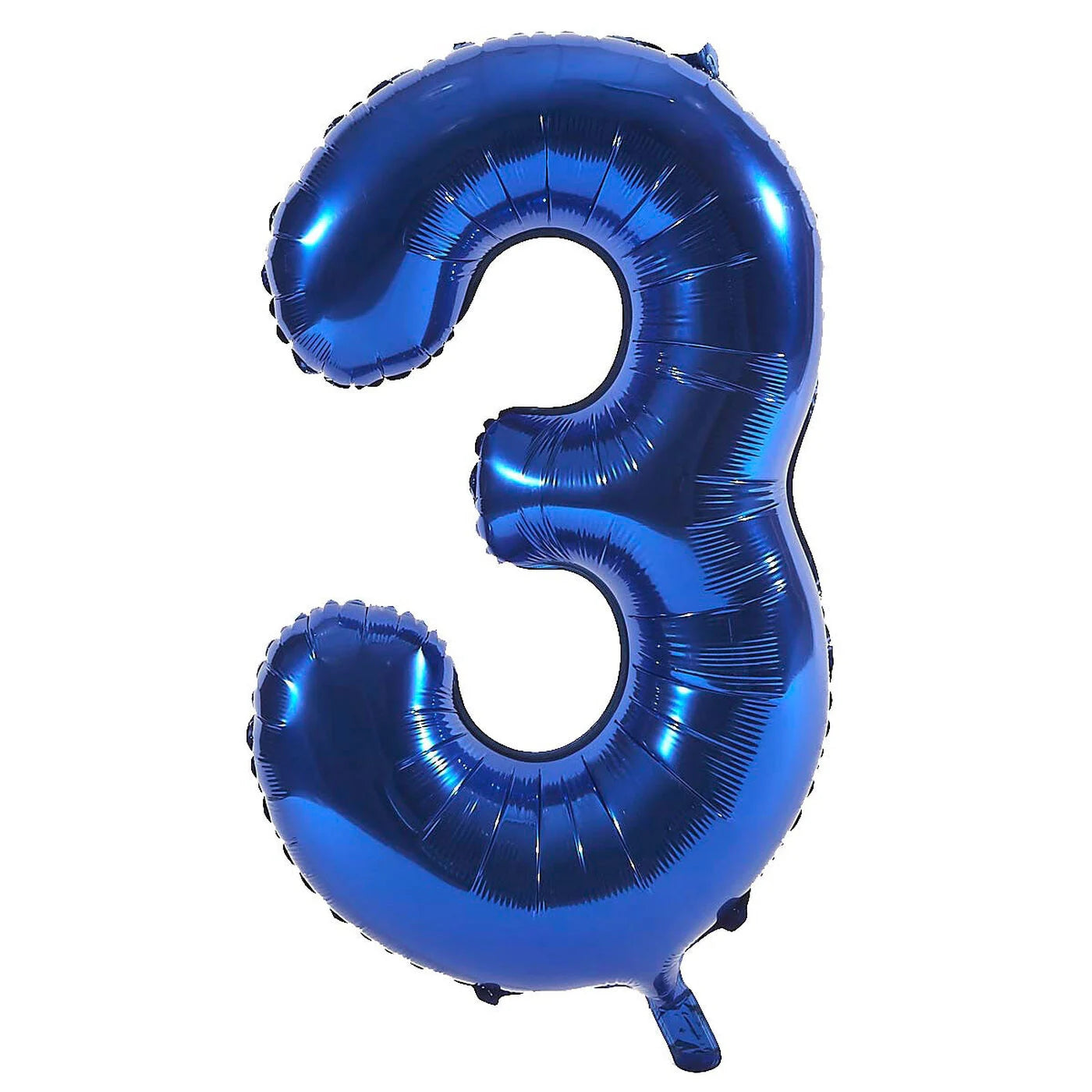 Blue Foil Helium Balloon Number 3 - 34"/ 86.3cm