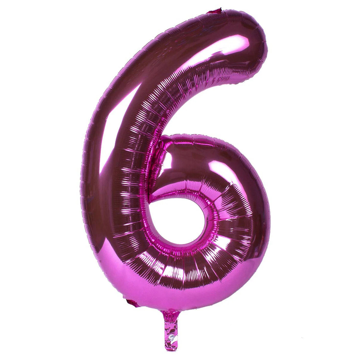Pink Foil Helium Balloon Number 6 - 34"/ 86.3cm