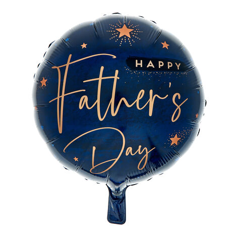 Blue Foil Helium Balloon Happy Father's Day - 18-Inch