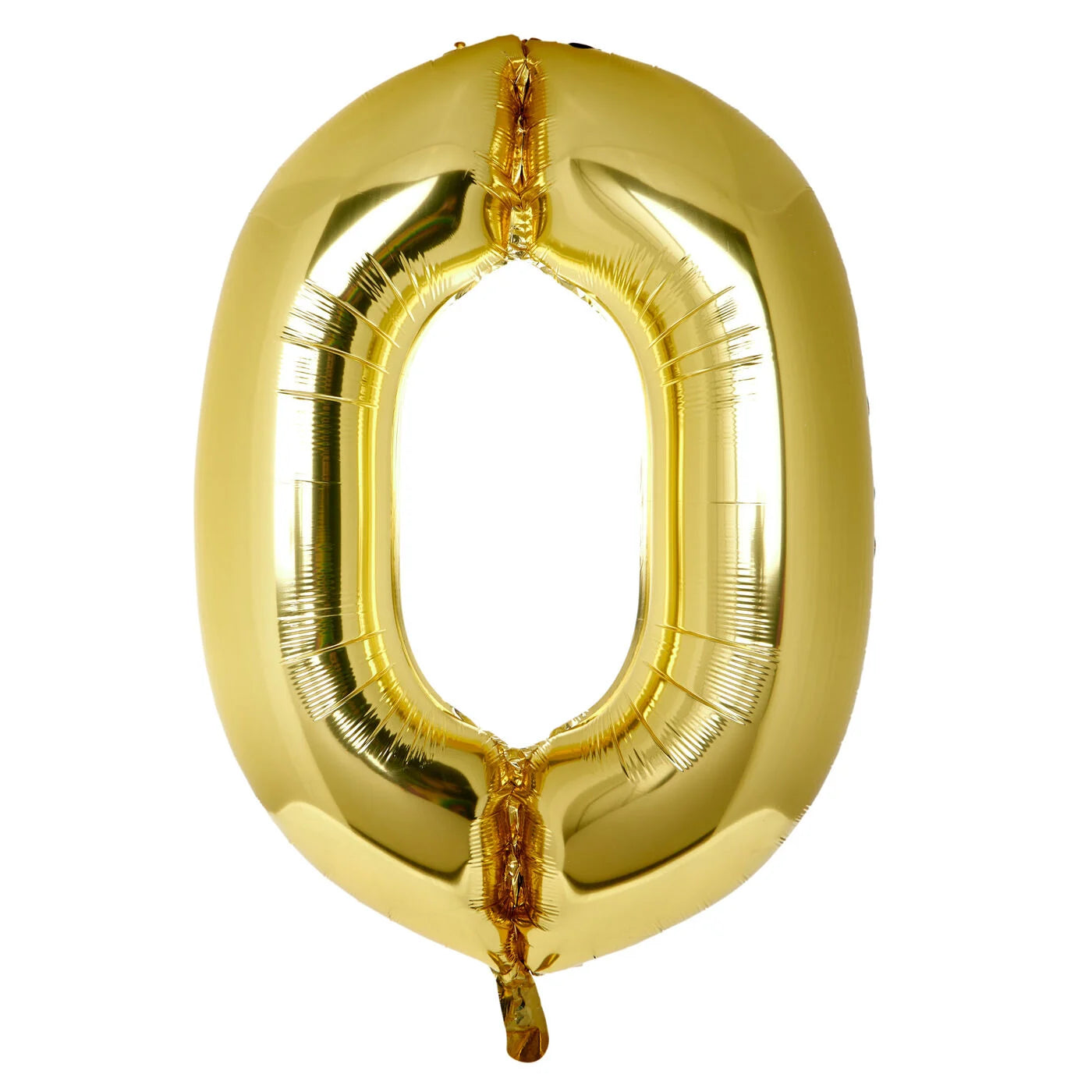 Gold Foil Helium Balloon Number 0 - 34"/ 86.3cm