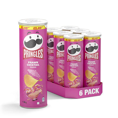 Pringles Prawn Cocktail - 165g - Pack of 6