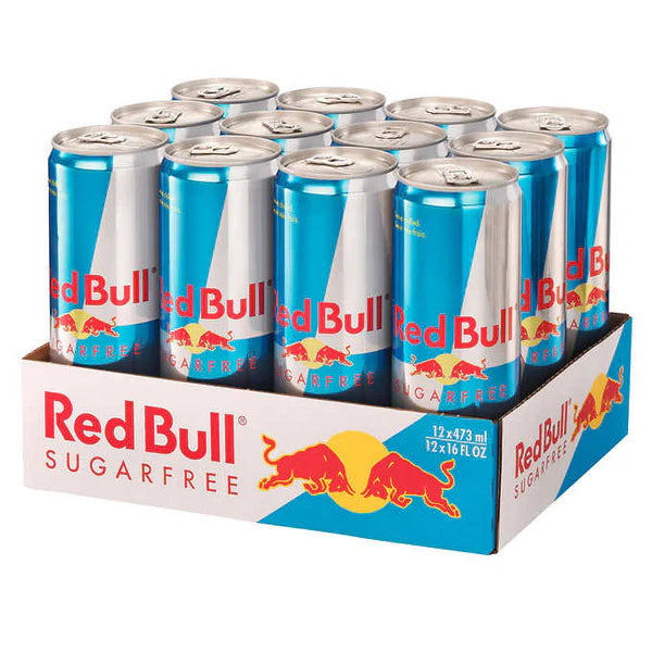 Red Bull Energy Sugar Free Drink - 355ml - Case of 12
