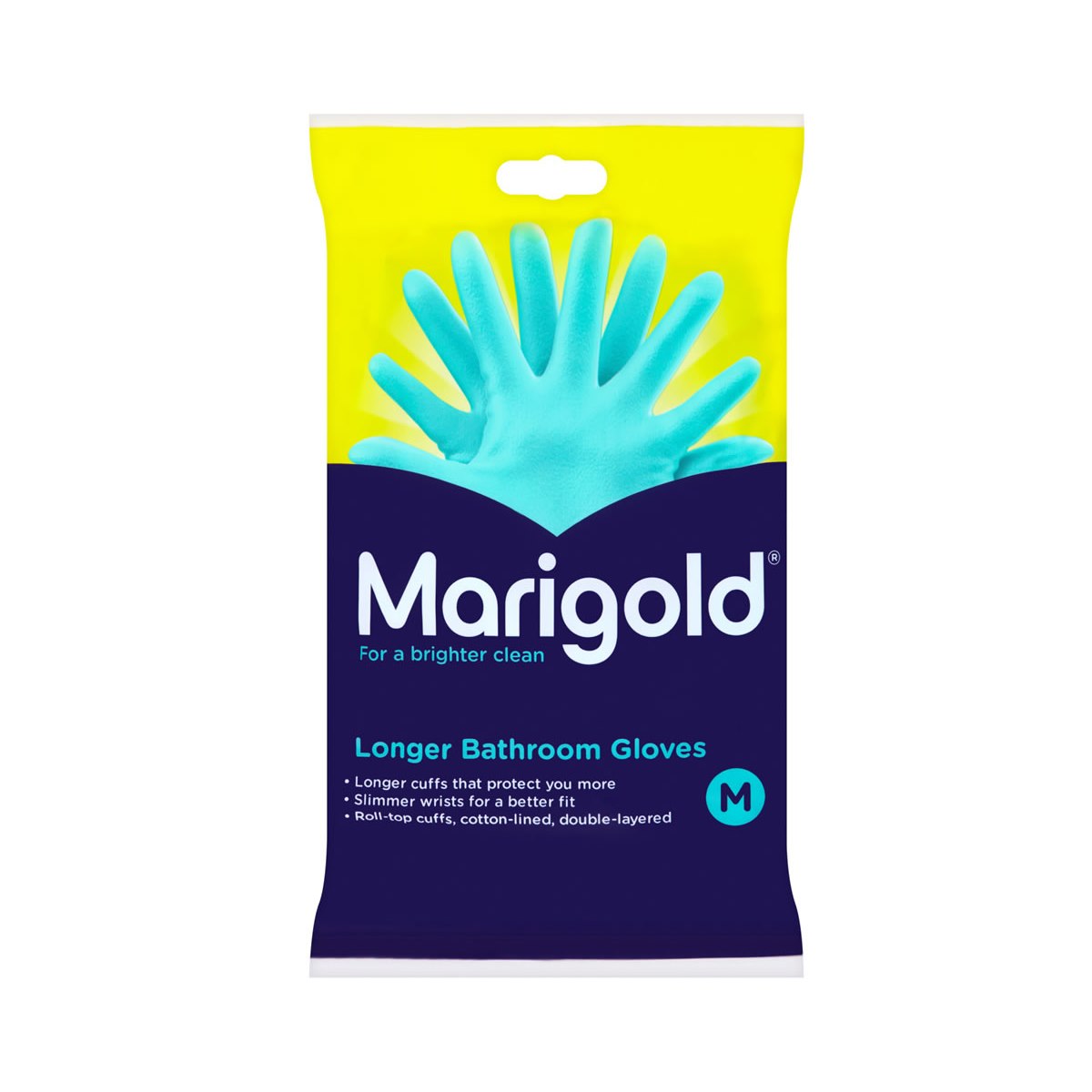 Marigold Longer Bathroom Gloves - Medium