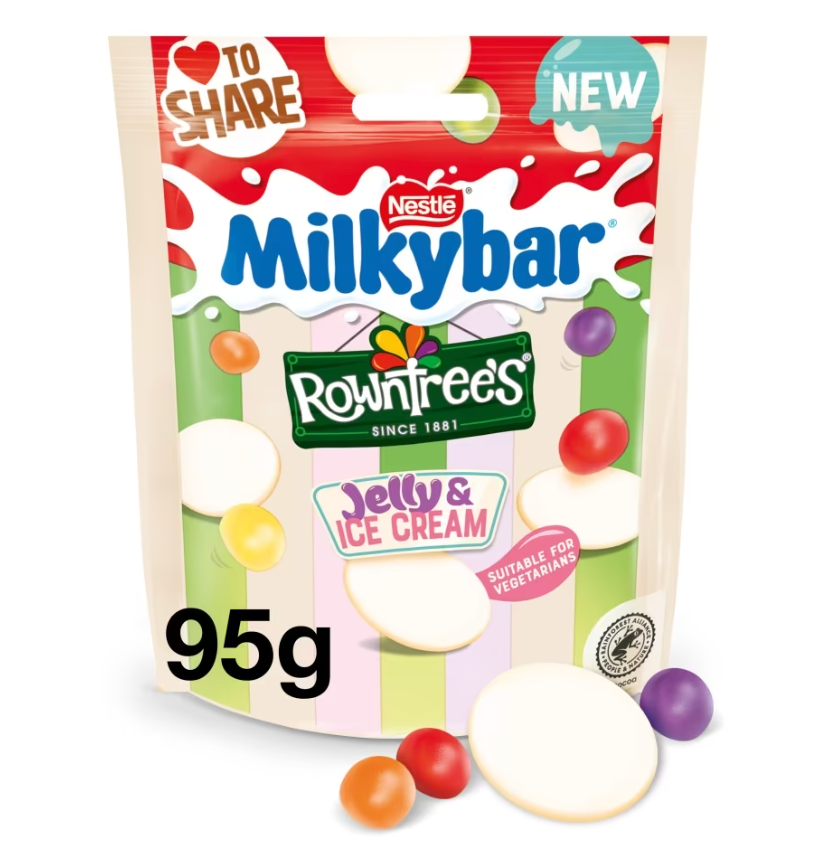 Milkybar Rowntree's Jelly & Ice Cream - 95g - Greens Essentials