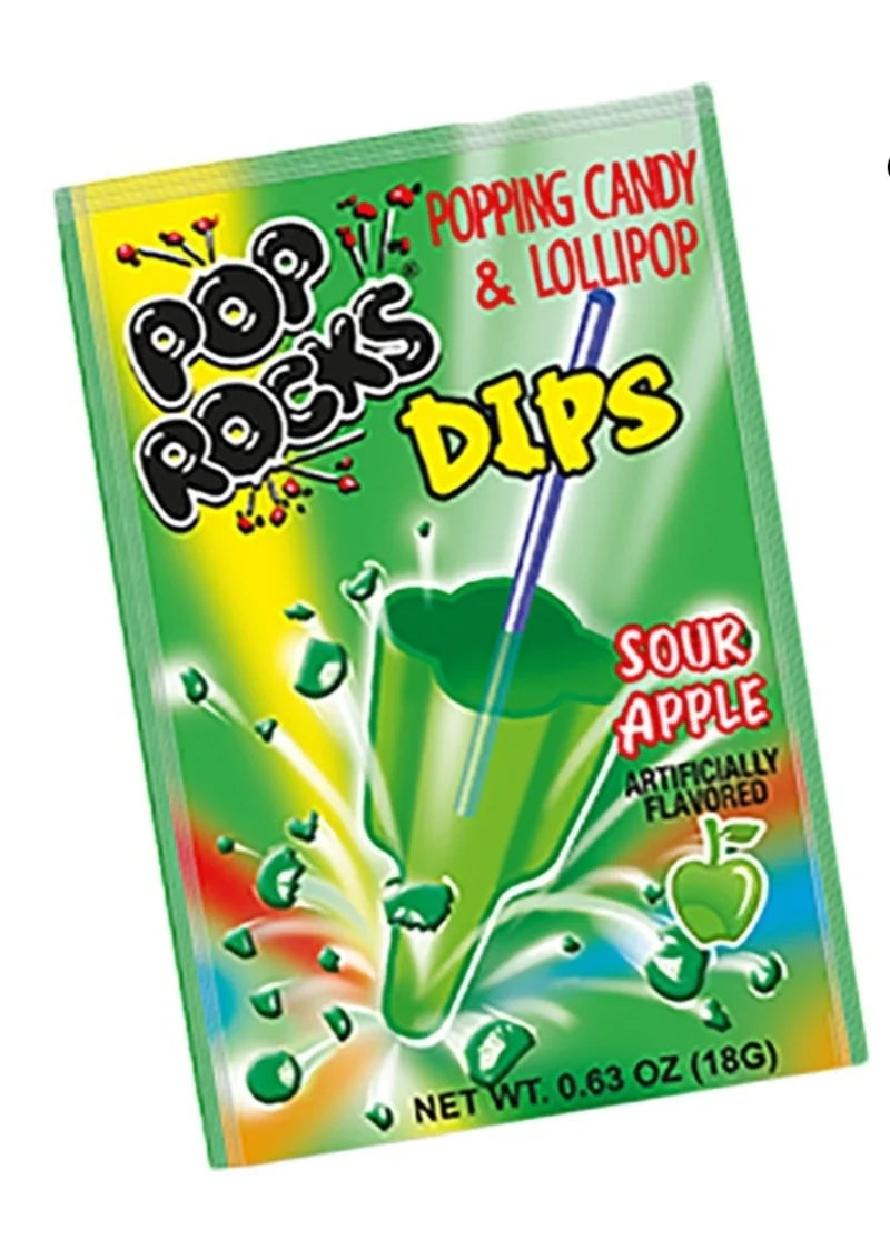 Pop Rocks Dips Sour Apple - 18g