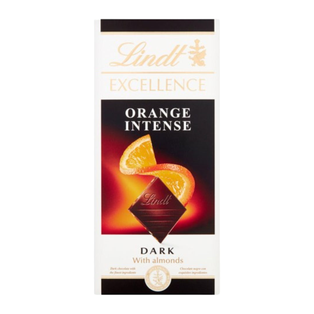 Lindt Excellence Orange Dark Chocolate Bar - 100g