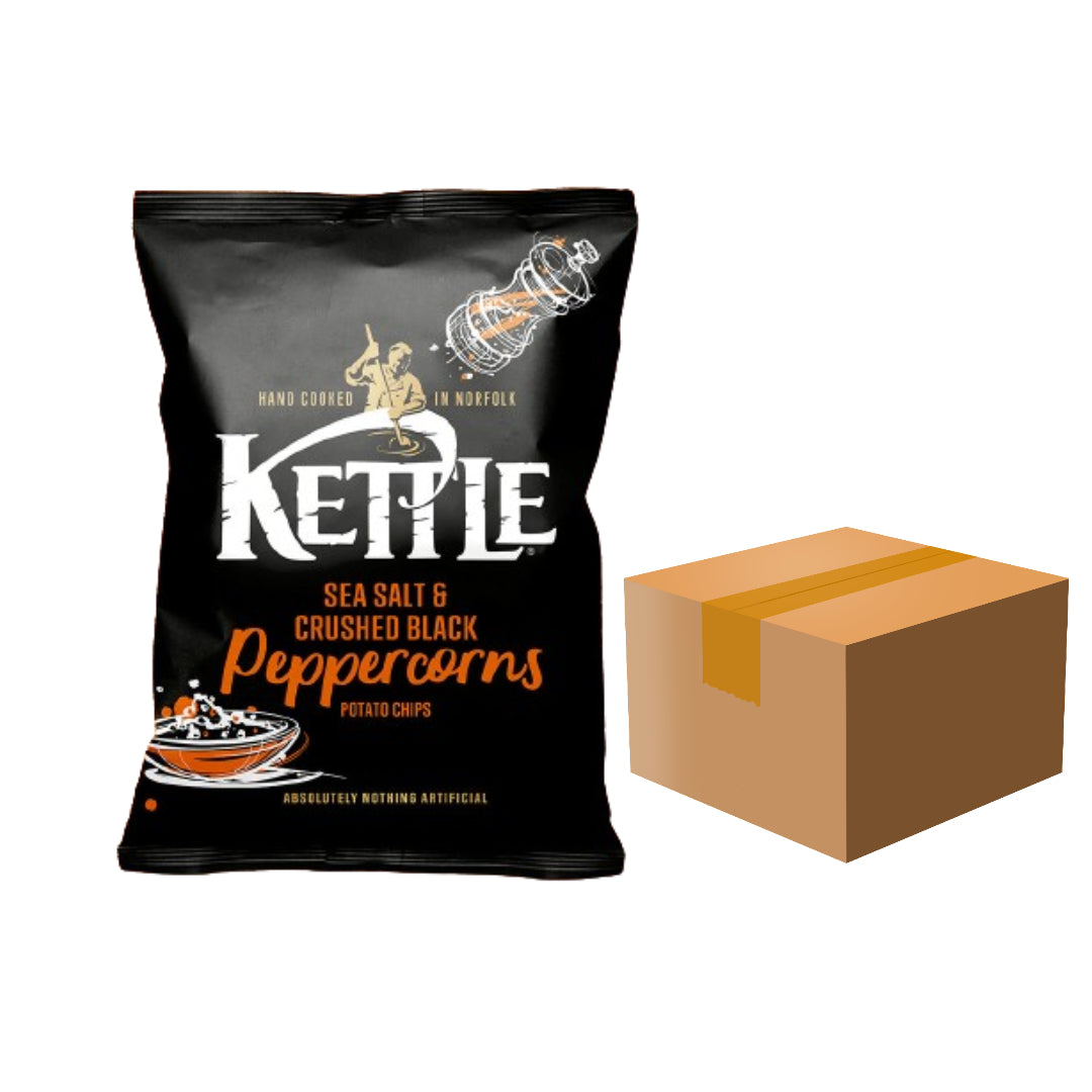 Kettle Sea Salt & Crushed Black Peppercorns - 80g - Pack of 12