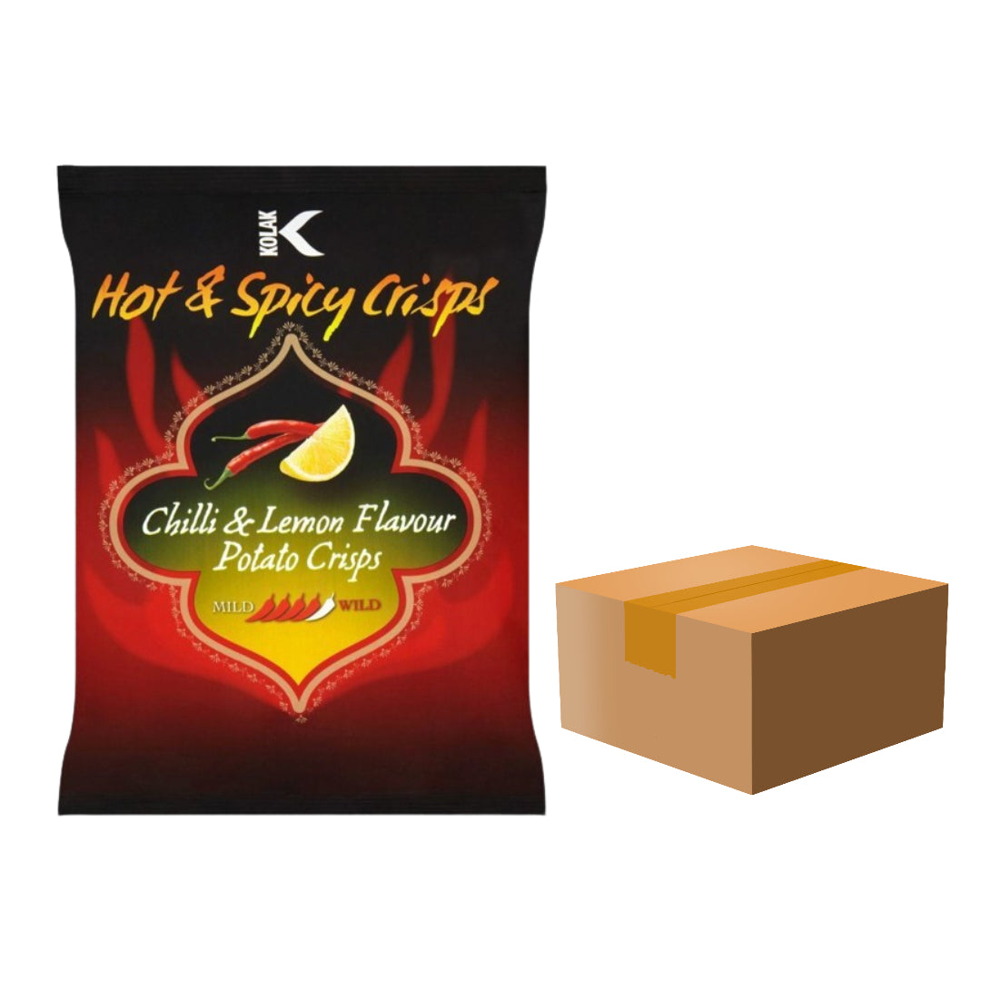 Kolak Chilli & Lemon Crisps - 25g - Pack of 36