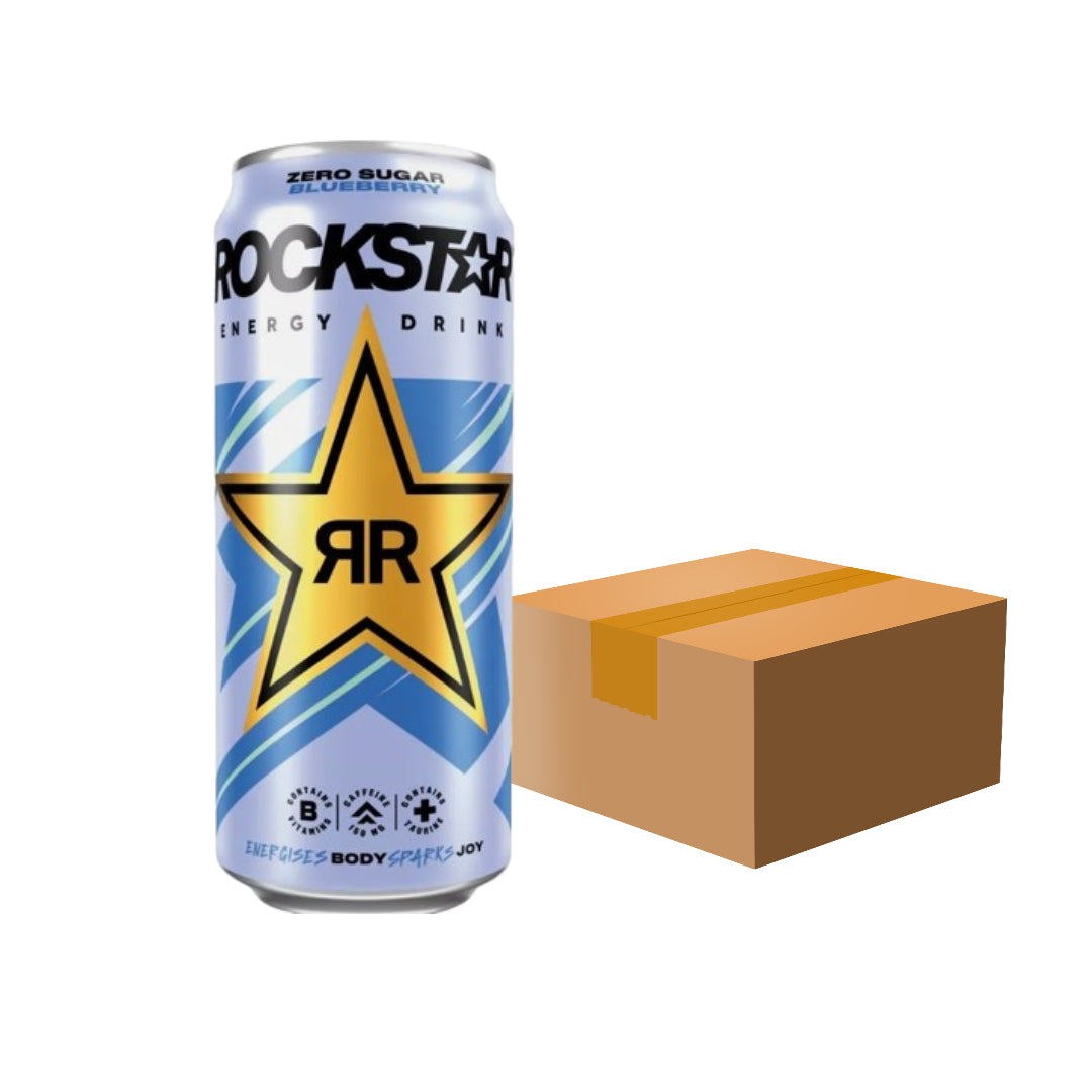 Rockstar Energy Drink Blueberry - 500ml Case of 12