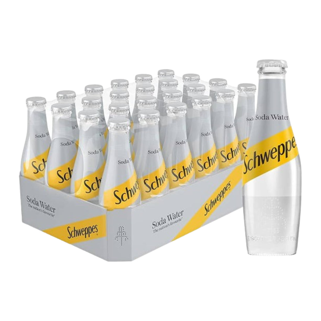 Schweppes Soda Water - 200ml - Case of 24