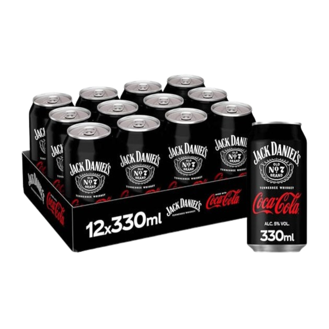 Jack Daniel's and Coca-Cola - 330ml Case of 12