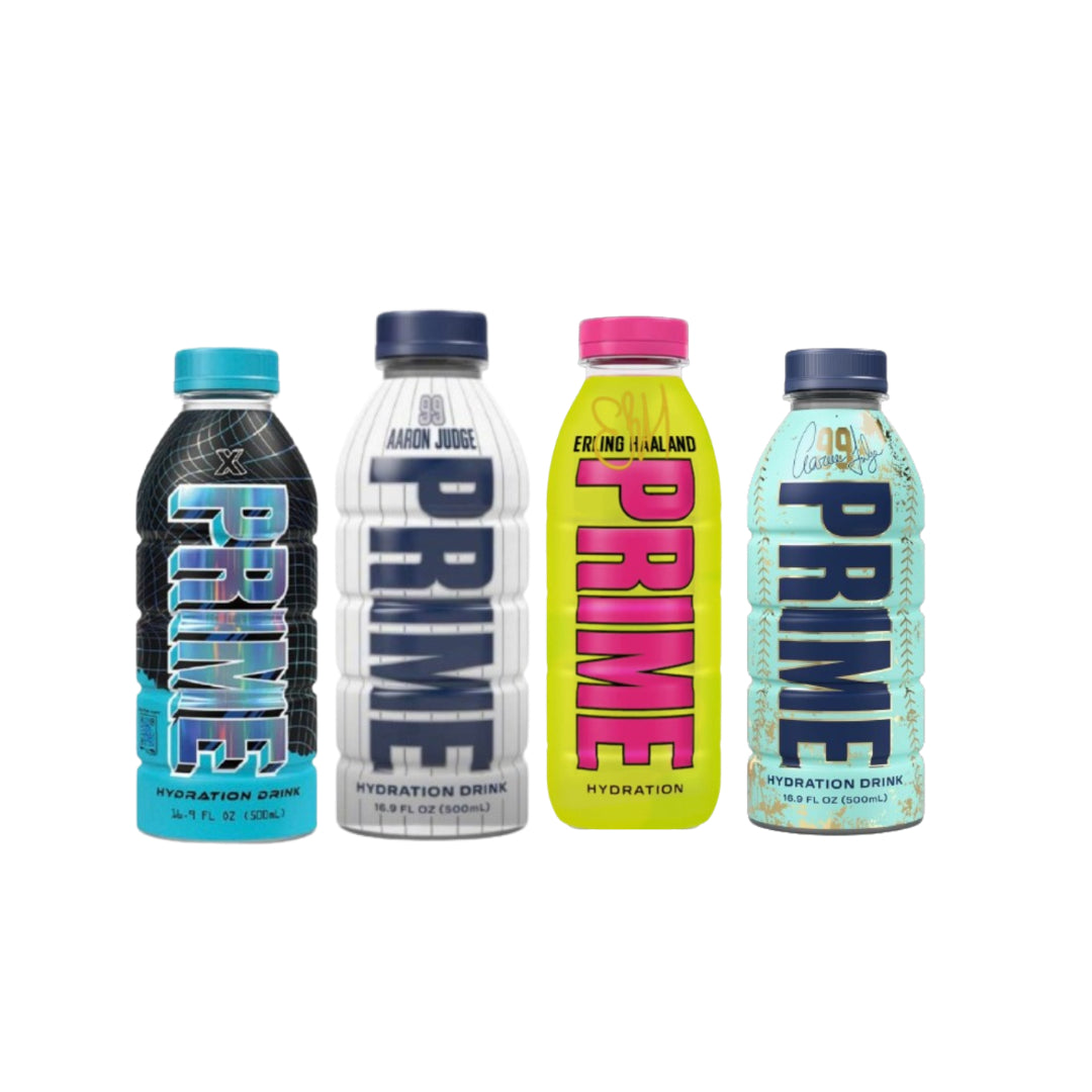 Prime Hydration Aaron Judge Blue x Aaron Judge White x Erling Haaland x 'X' Limited Edition  - 500ml - Pre Order