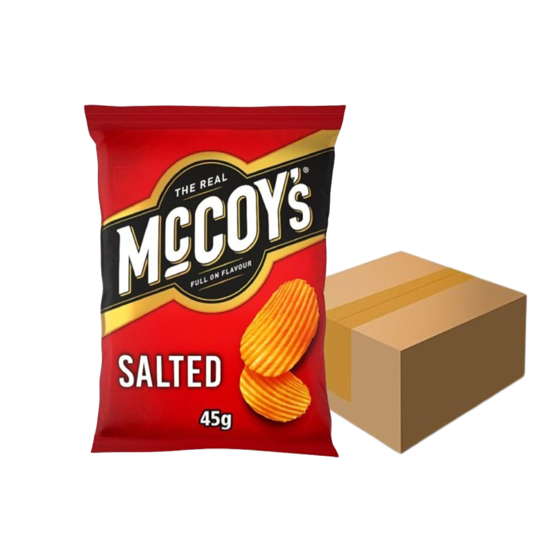 McCOY's Salted Crisps - 45g - Pack of 26