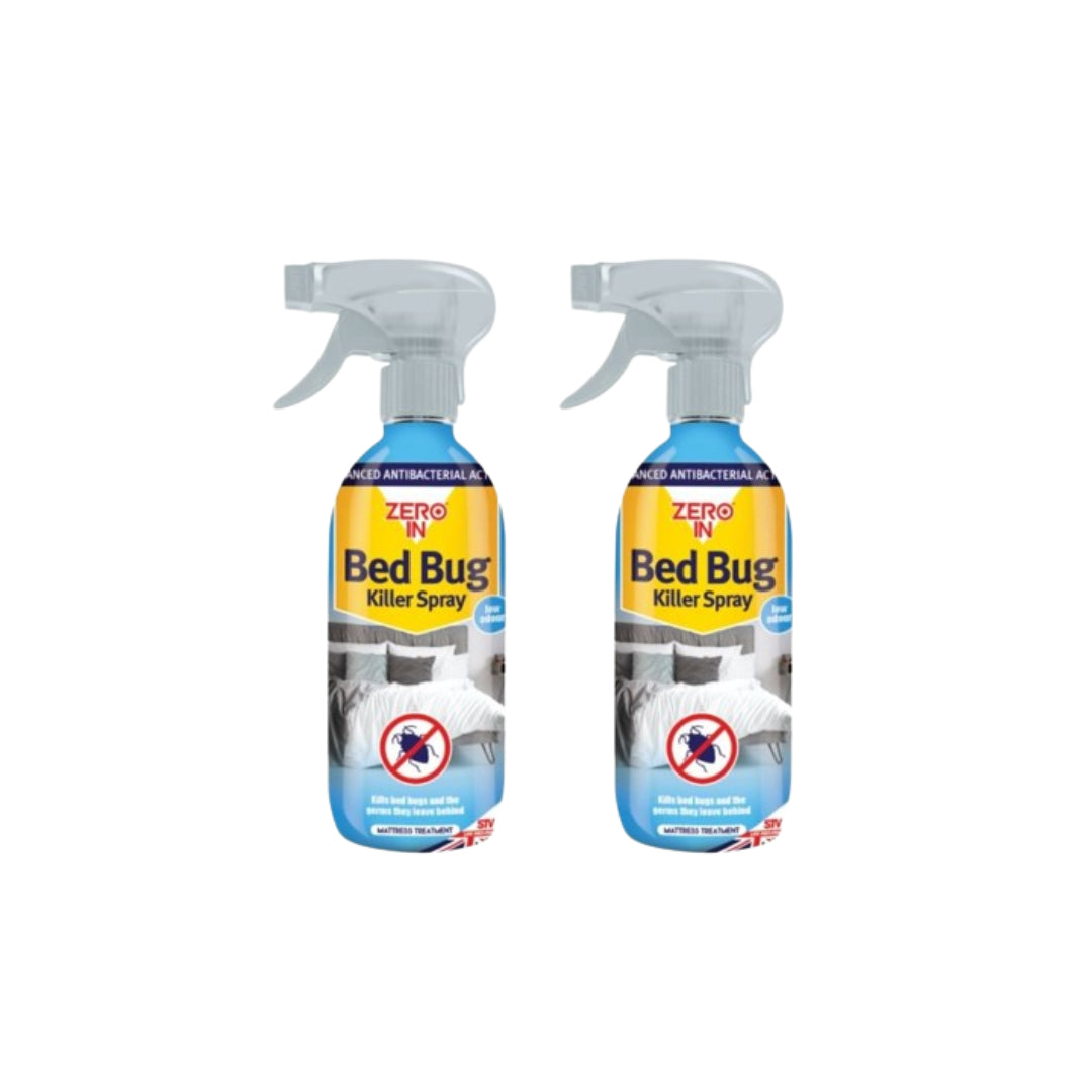 Zero In Bed Bugs & Dust Mite Killer Spray - 500ml (pack of 2)