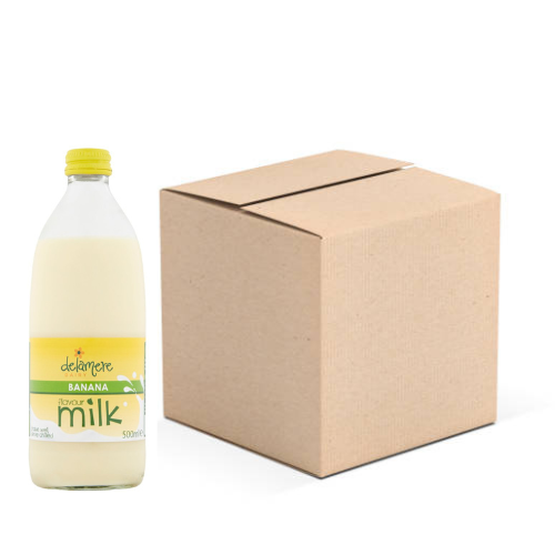 Delamere Banana Flavoured Milk 500ml - Pack of 12