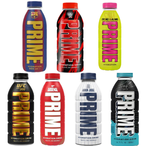 Prime Hydration Barcelona Drink X WWE Limited Edition X Erling Haaland X UFC 300 X  Arsenal X  Aaron Judge White Bottle X 'X' Limited Edition - Pre Order